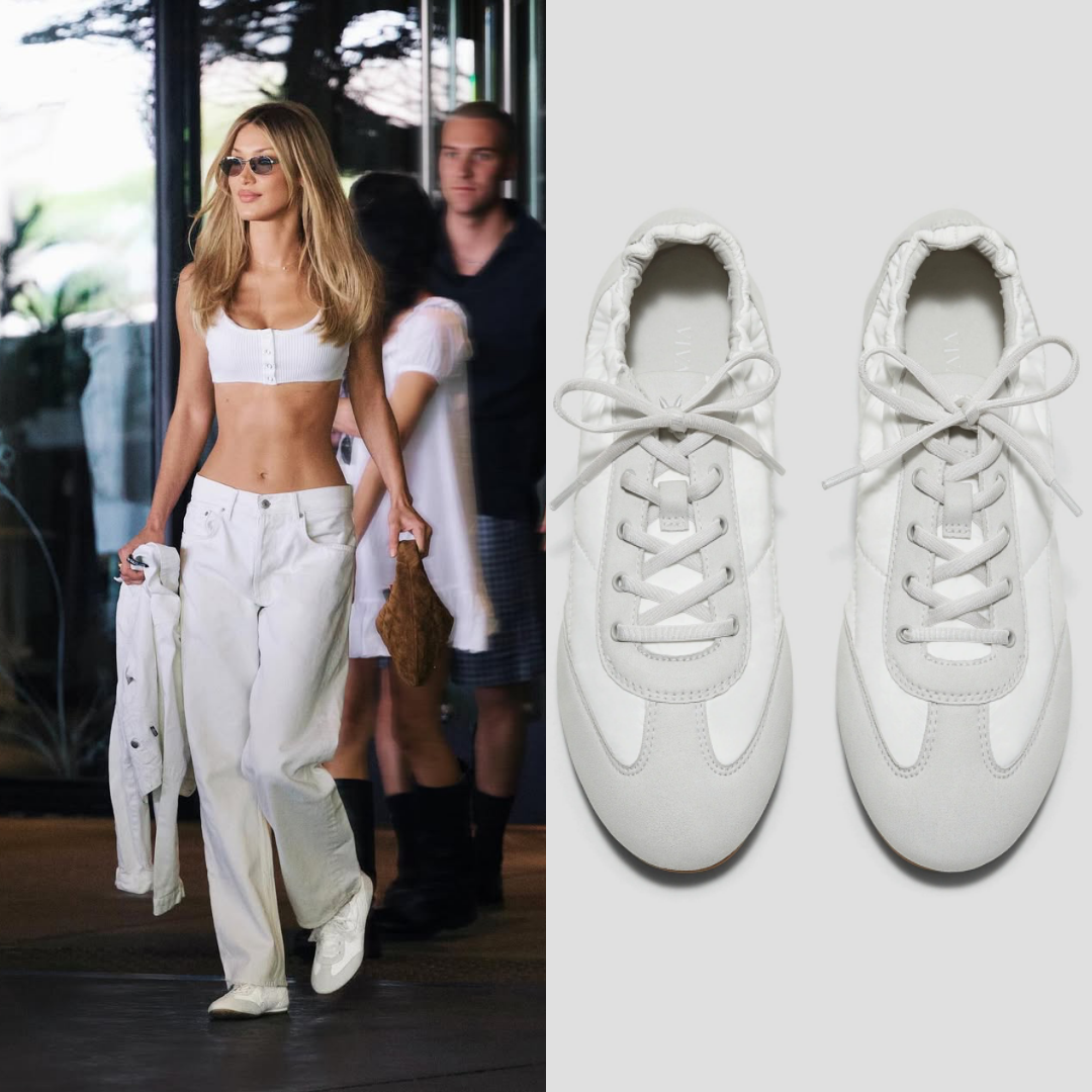 林志玲同款小白鞋變成「德訓芭蕾舞鞋」超模Bella搶先穿，僅上架2週網友好評：今年最值得買