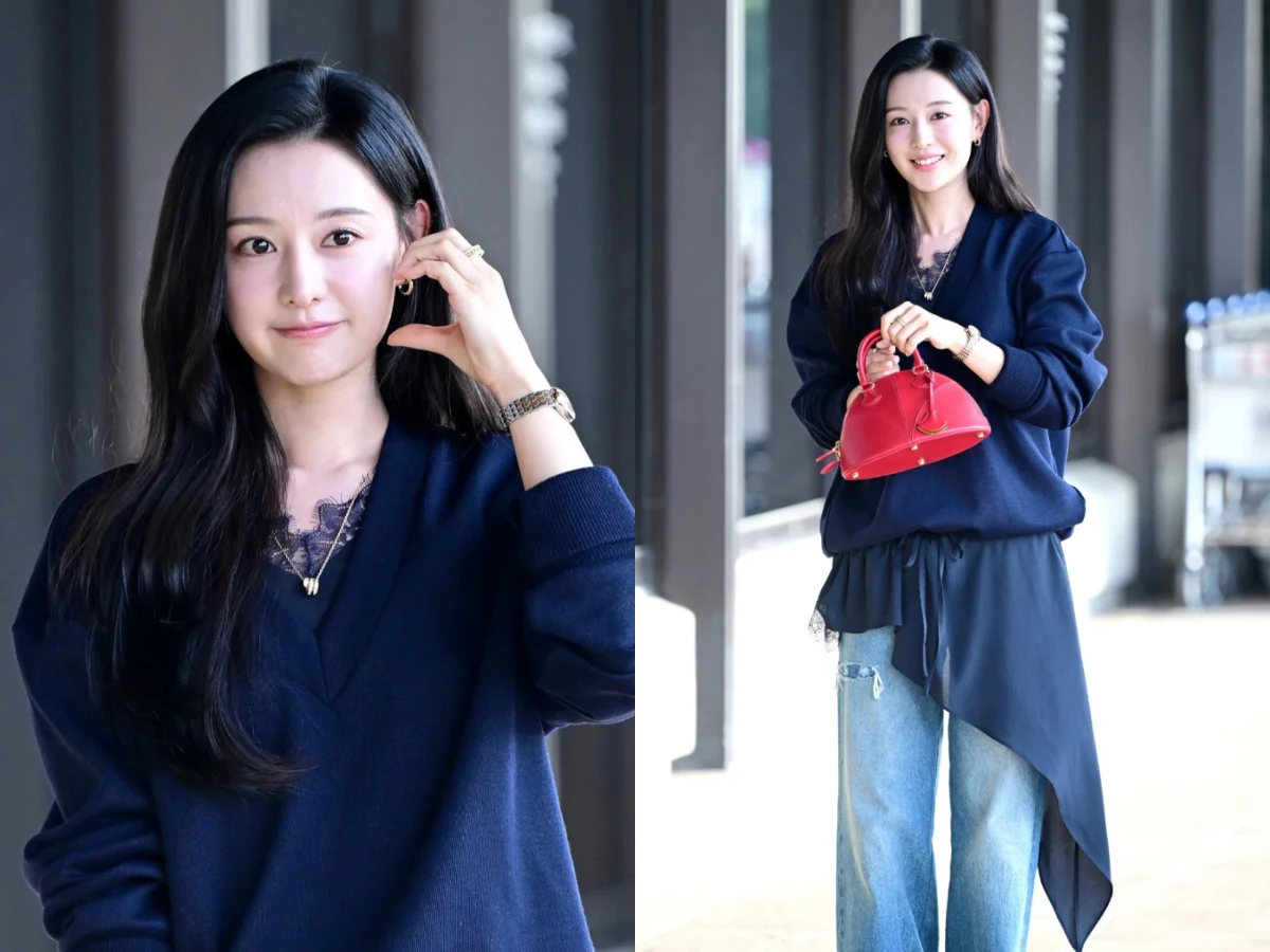 淚之女王營業啦!金智媛牛仔褲穿搭美上熱搜,貴氣登場東京寶格麗展