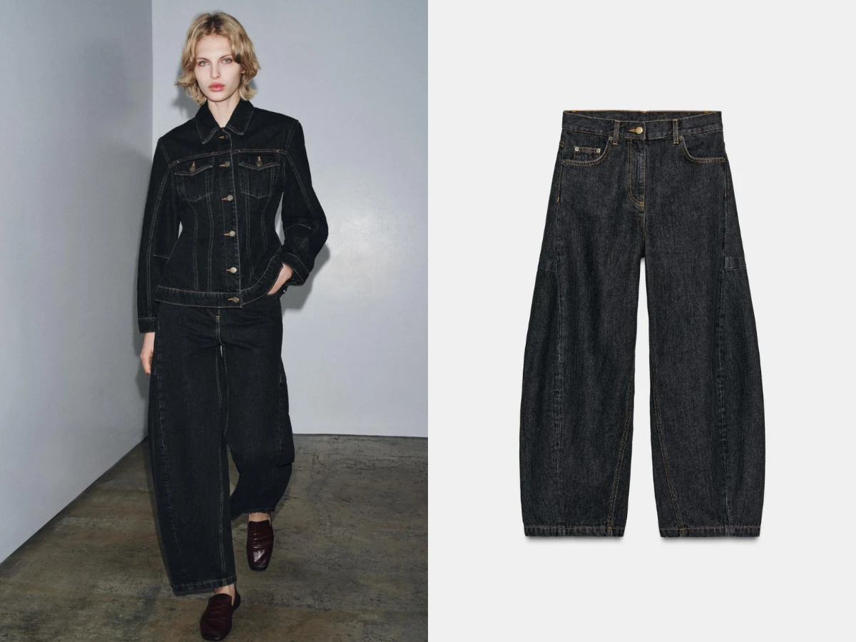 ZW COLLECTION BARREL 中腰牛仔褲，NT.1,990