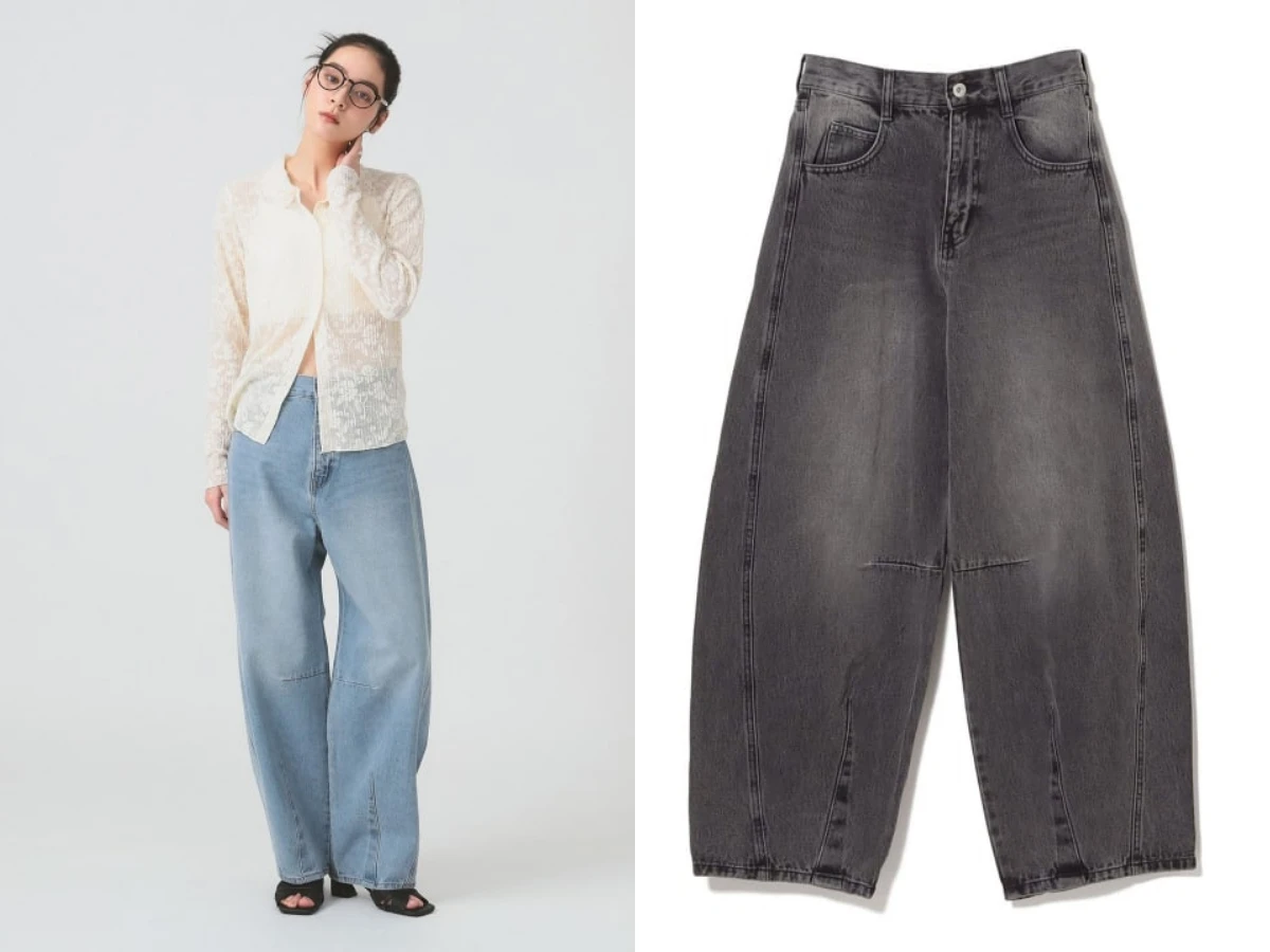 Ray BEAMS 丹寧 Barrel 長褲，NT.3,740