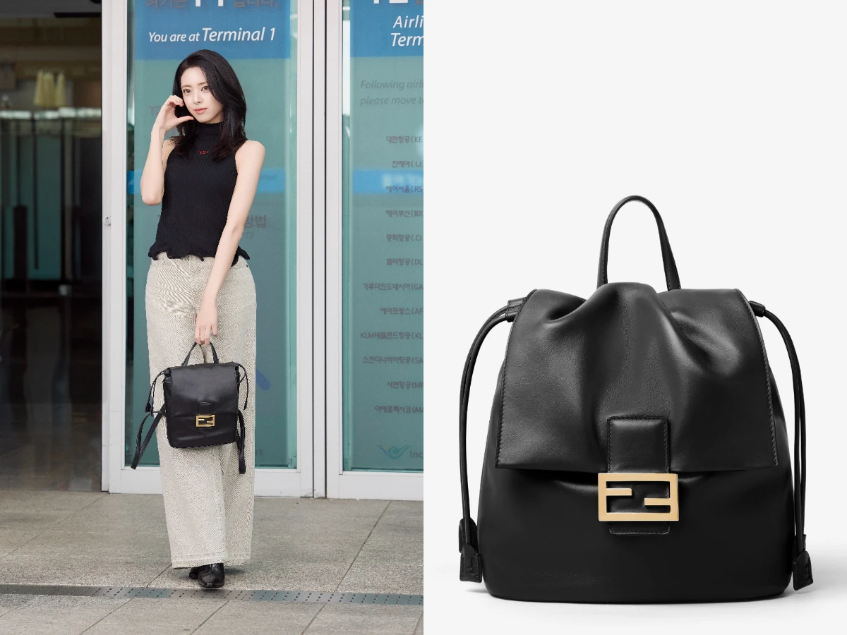 FENDI 黑色皮革背包，NT. 93,400