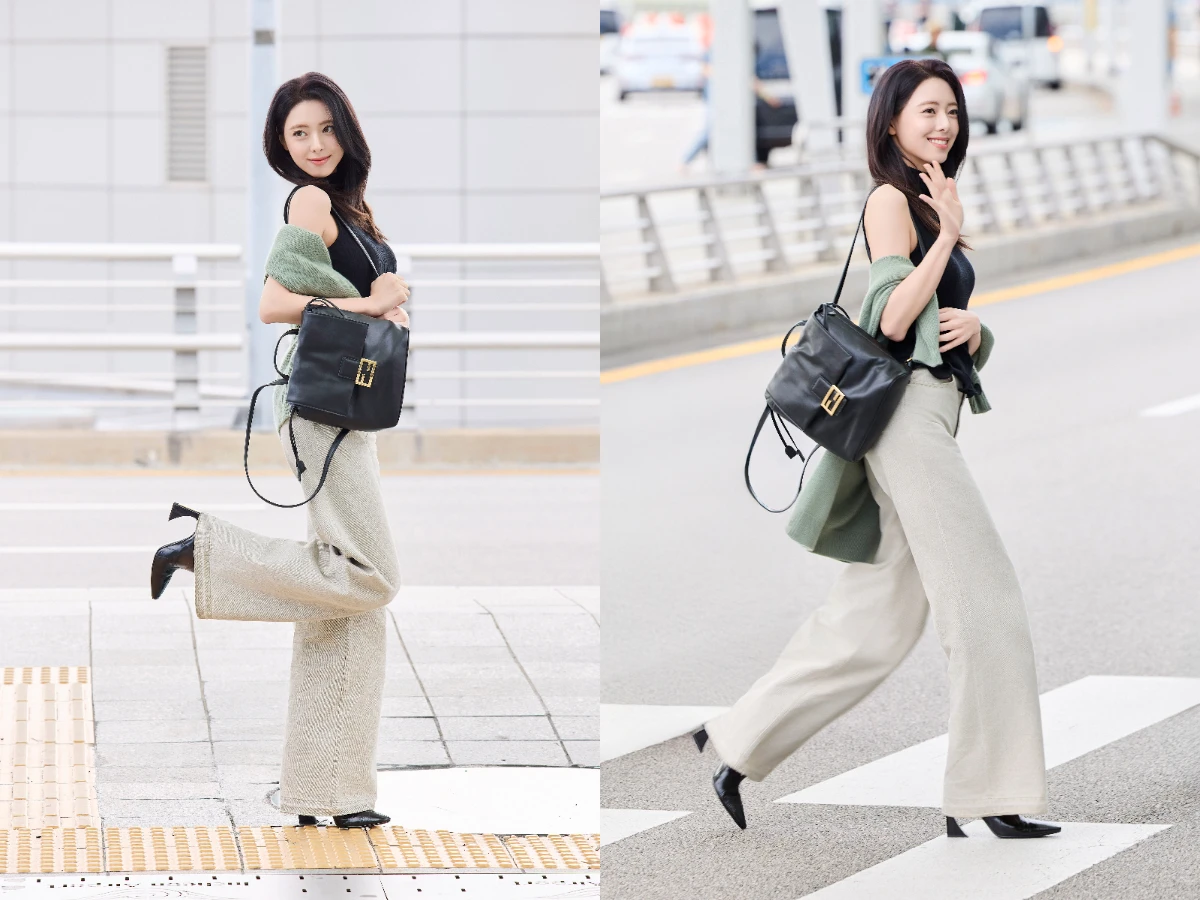 申有娜,Yuna,FENDI, FENDI 黑色皮革背包，NT. 93,400