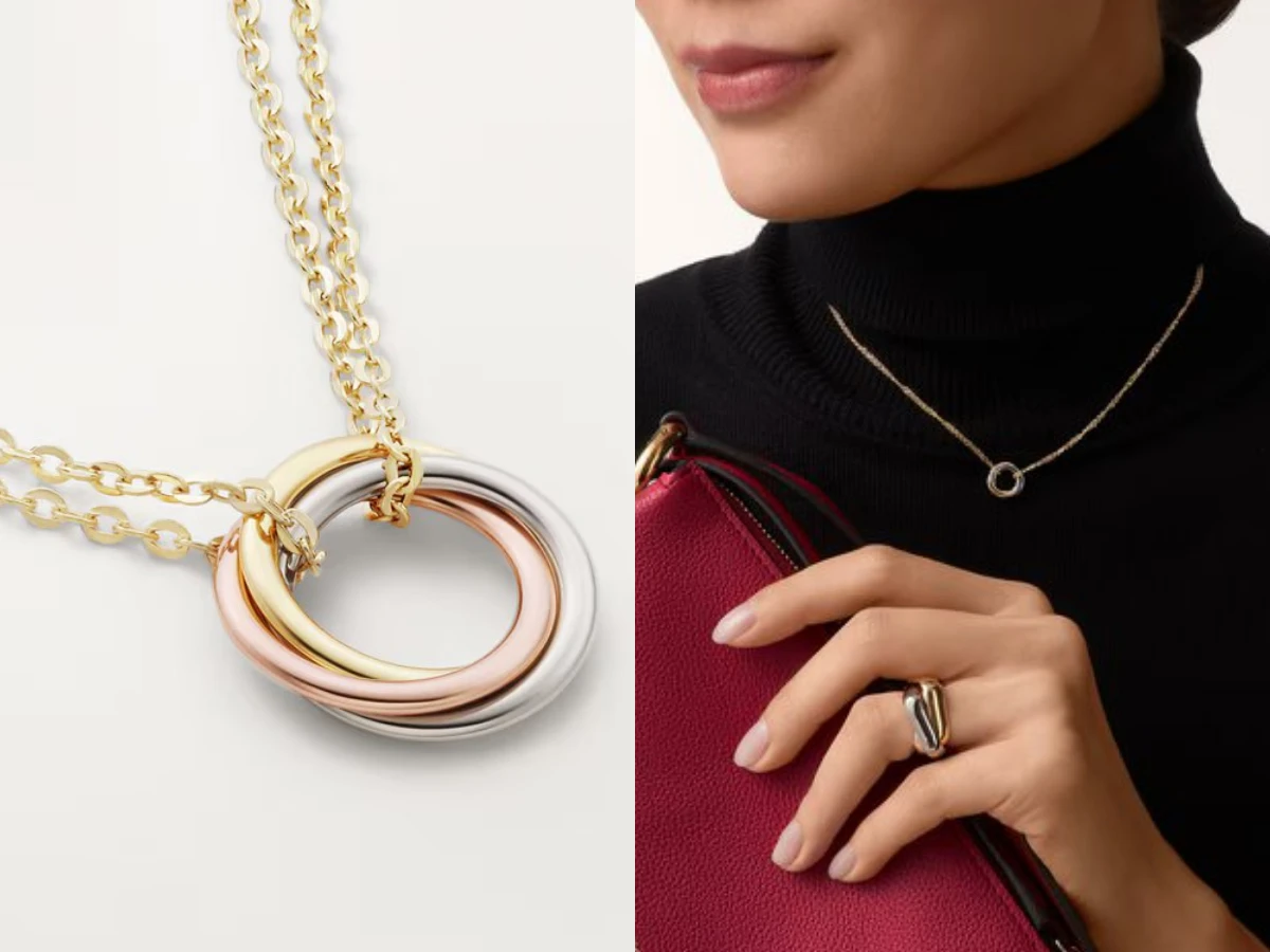 精品項鍊,Cartier Trinity 吊墜 迷你款NT.57,500