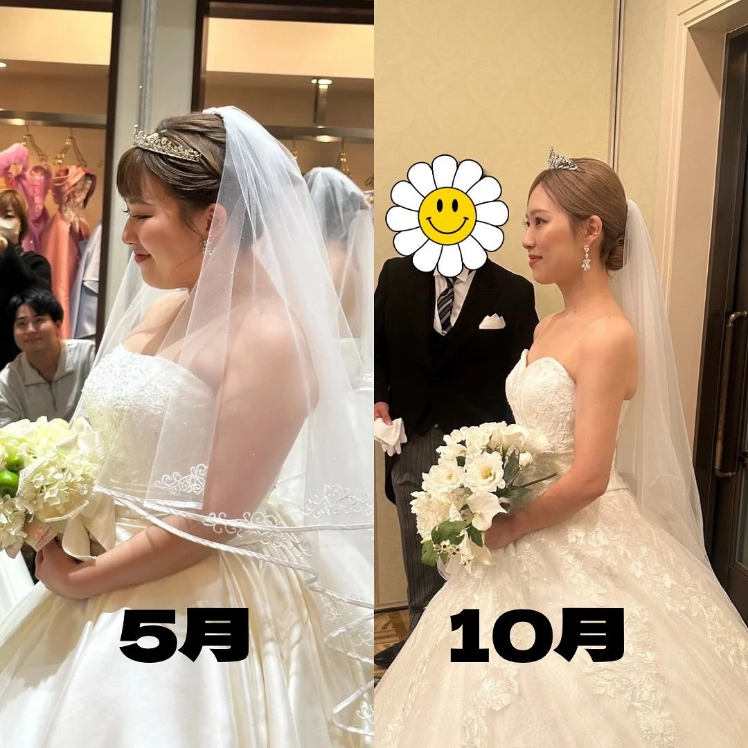 為穿婚紗半年狠甩16公斤！日本女孩分享「婚前瘦身秘訣」，58→42kg變美更零復胖