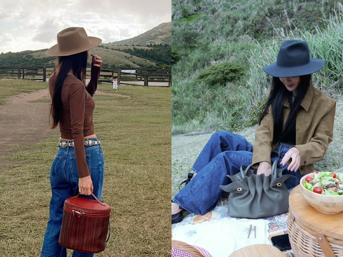 可可棕穿搭/圖片來源:IG@ 5400wu