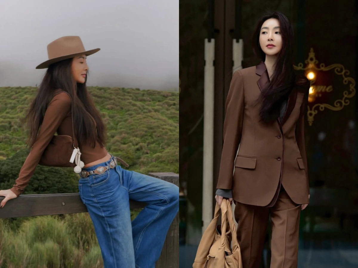 可可棕穿搭/圖片來源:IG@ 5400wu