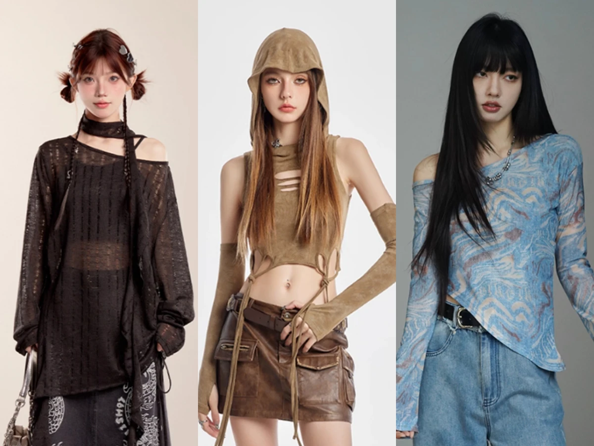 2025早秋,穿搭單品,格紋,外套,鏤空上衣