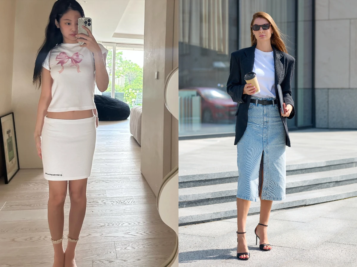 窄裙穿搭全攻略
