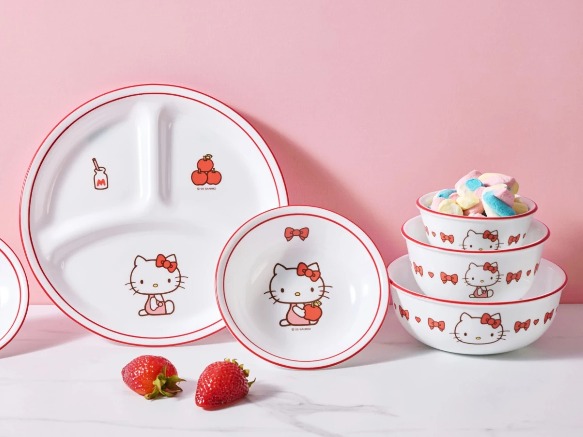 康寧餐具聯名Hello Kitty