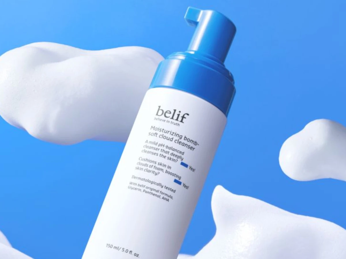 泡沫潔面產品推薦5. belif B5雲感水潤炸彈潔面泡 150ml