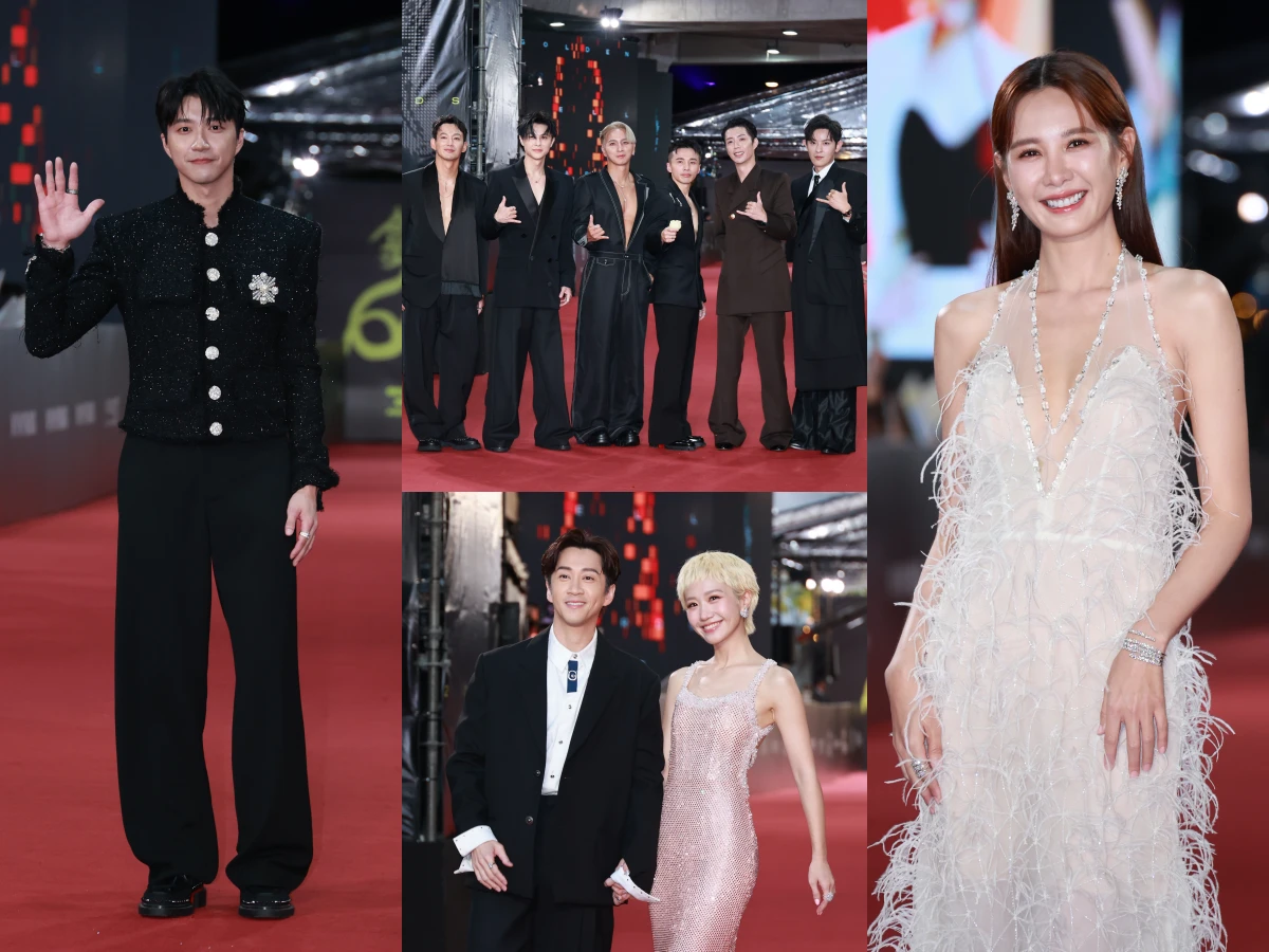 金鐘60/金鐘紅毯7美3帥!楊謹華、謝盈萱、林廷憶《影后》連紅毯都在拚,潘迎紫不科學美貌全場驚艷