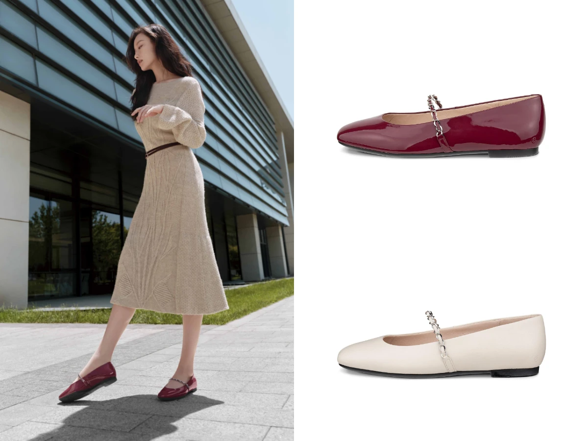 ECCO MARGOT 瑪莉珍芭蕾舞平底鞋，NT.5,980