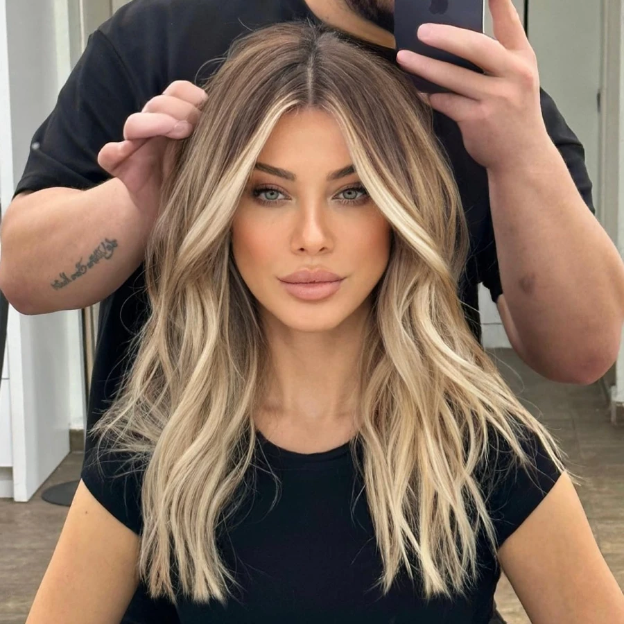 顯老髮色：漸層染