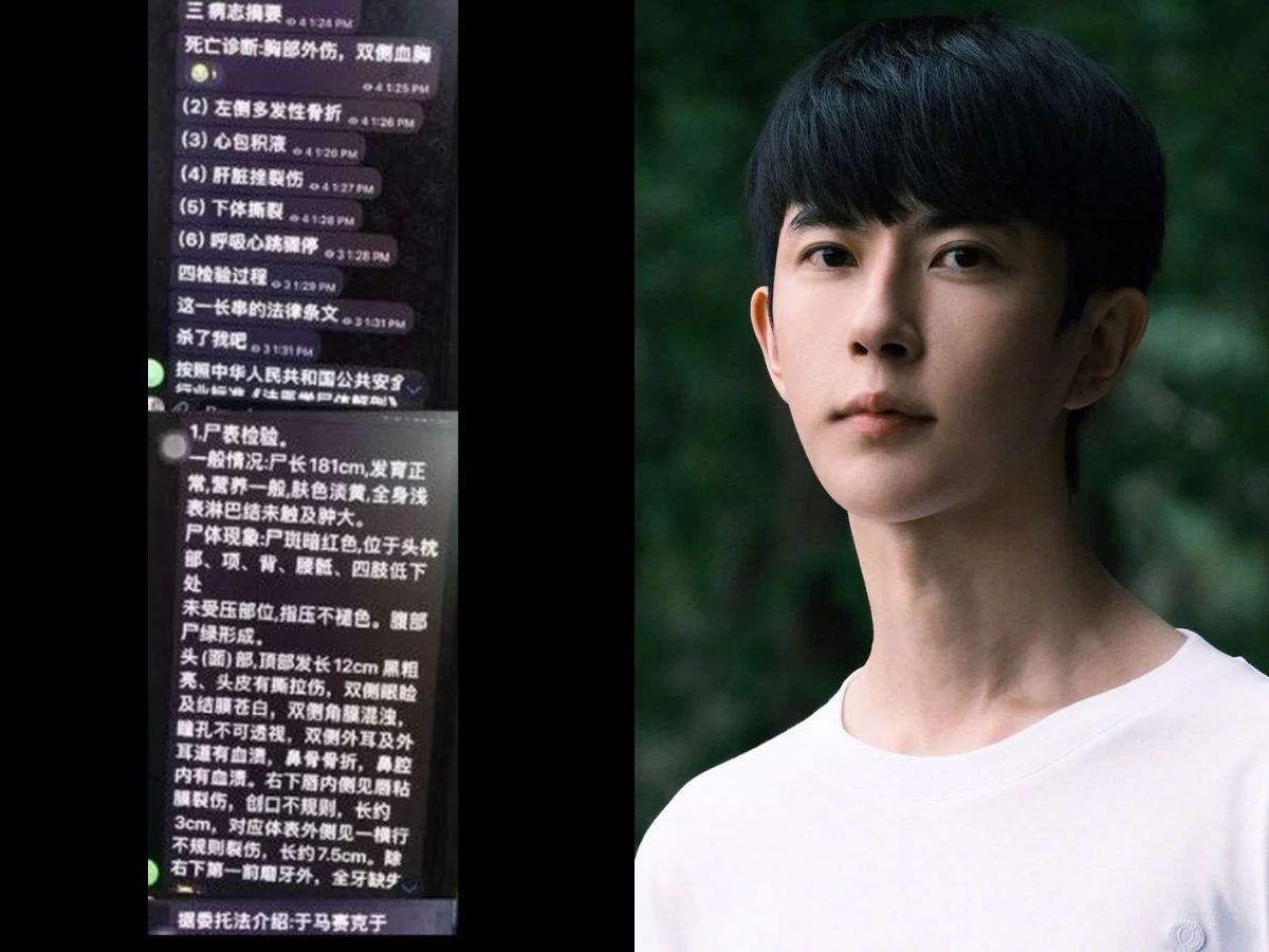 網流出疑似于朦朧的「驗屍報告」