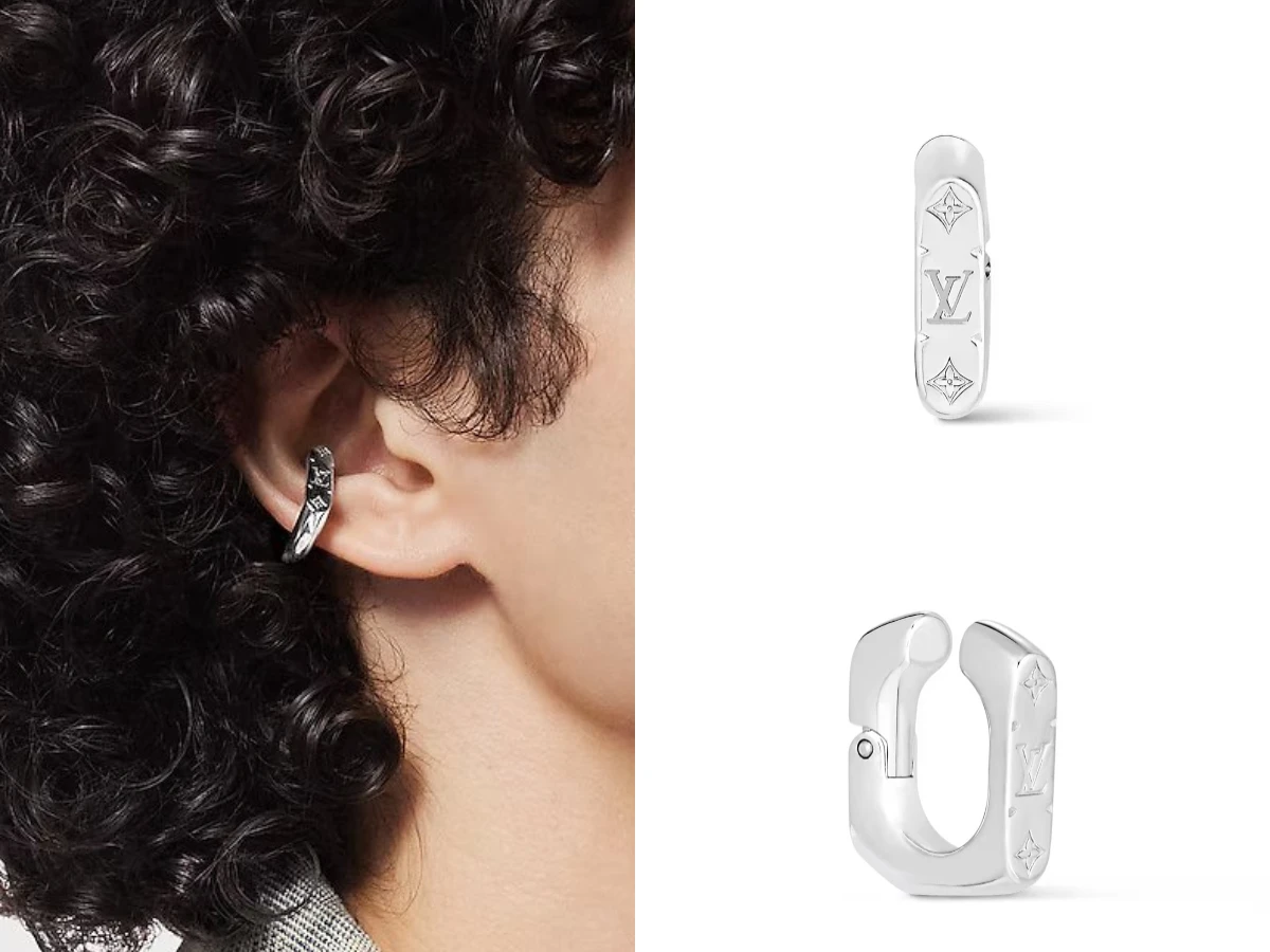 LOUIS VUITTON Monogram Chain 耳骨夾，NT.12,700