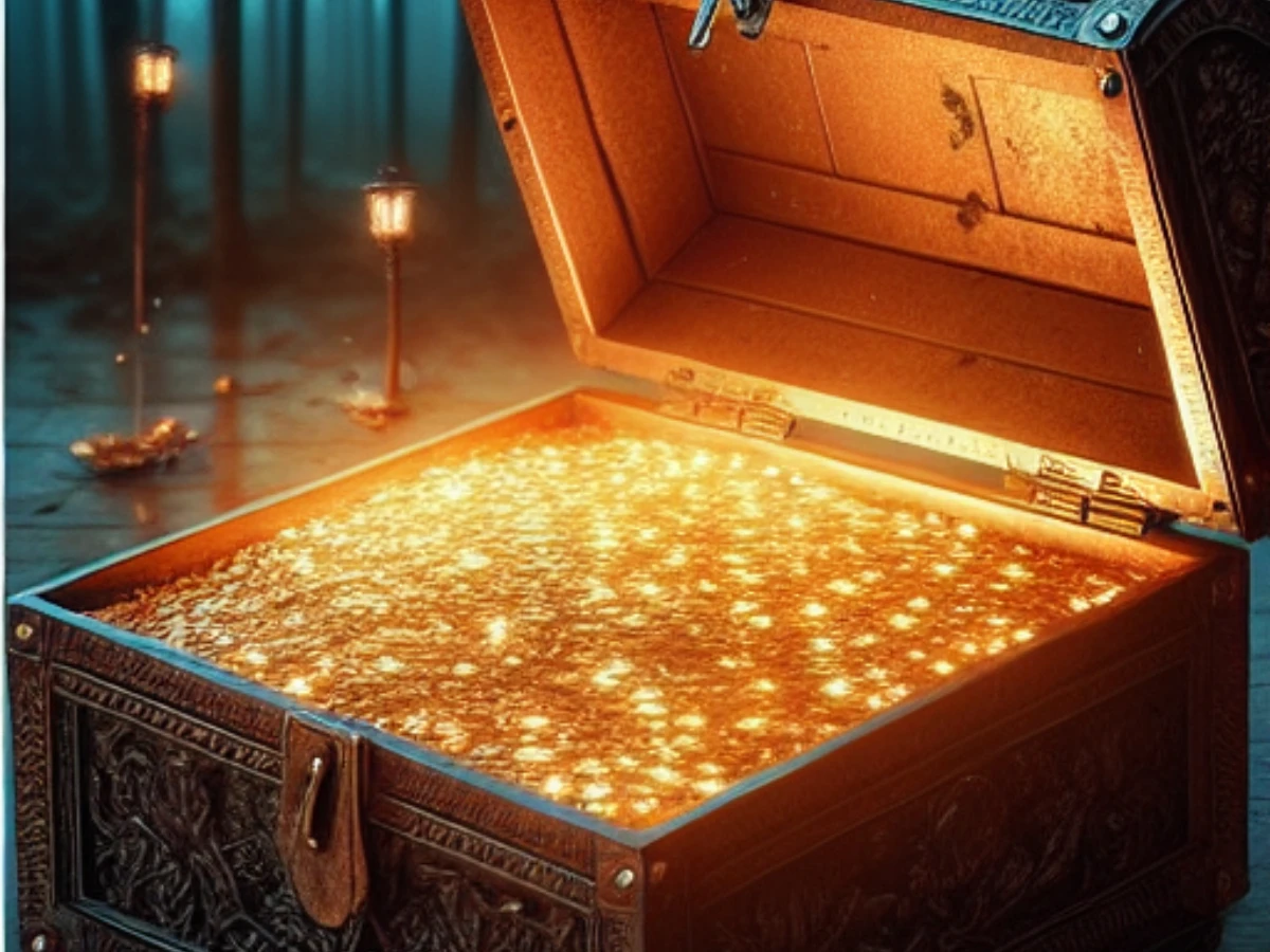 選項4️⃣：閃著微光的金幣寶箱