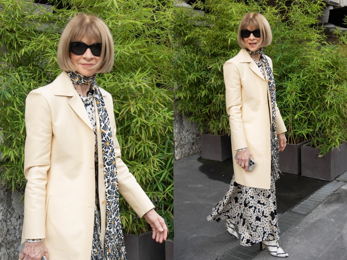 黑色外套太無聊!安娜溫圖改穿「米白大衣」,秋冬最有氣質的顏色登場