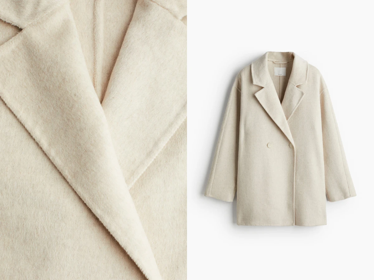 H&M 羊毛混紡大衣，NT.5,999