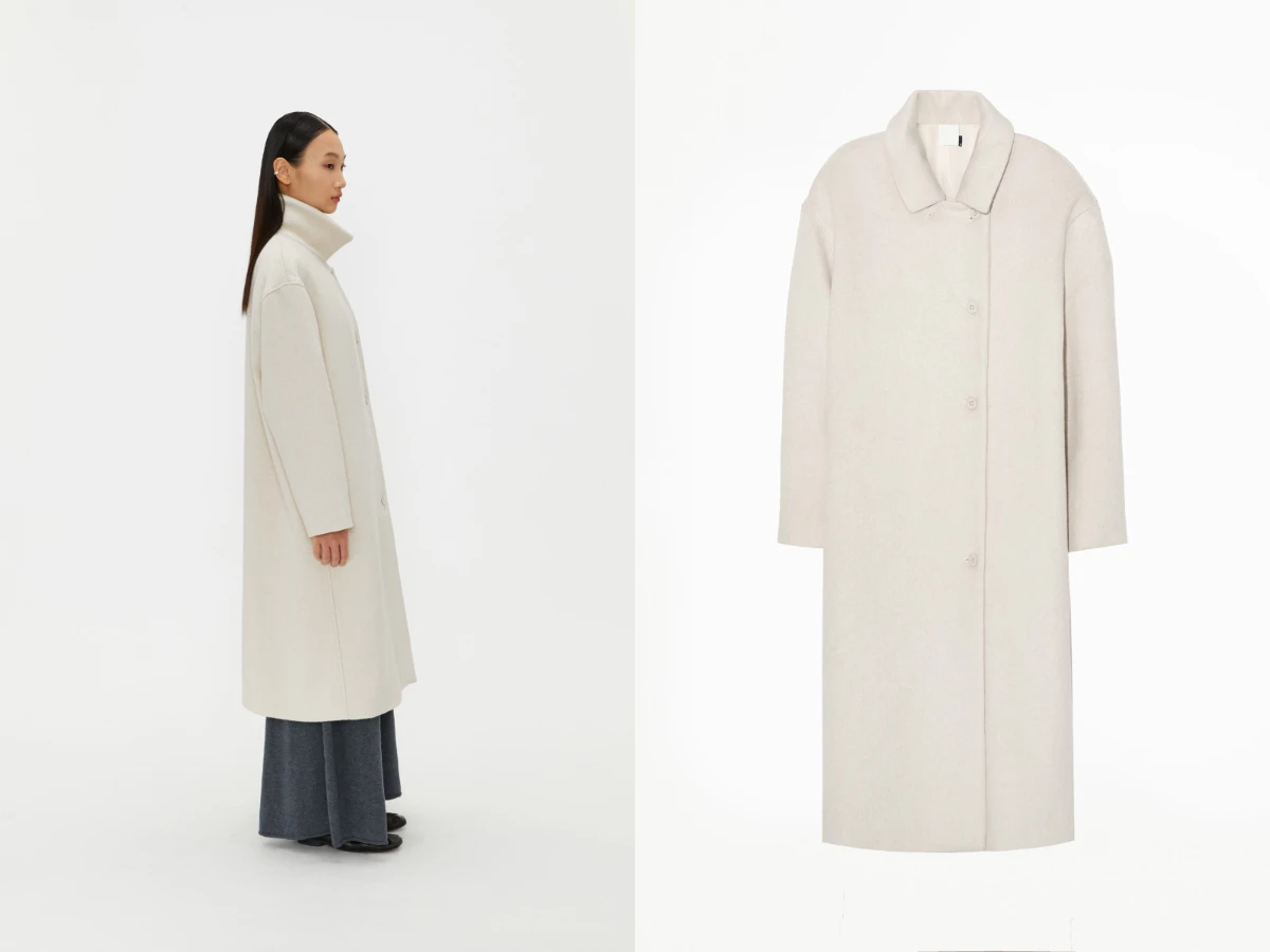 Studio Doe 極簡寬廓形羊毛大衣，NT.3,348