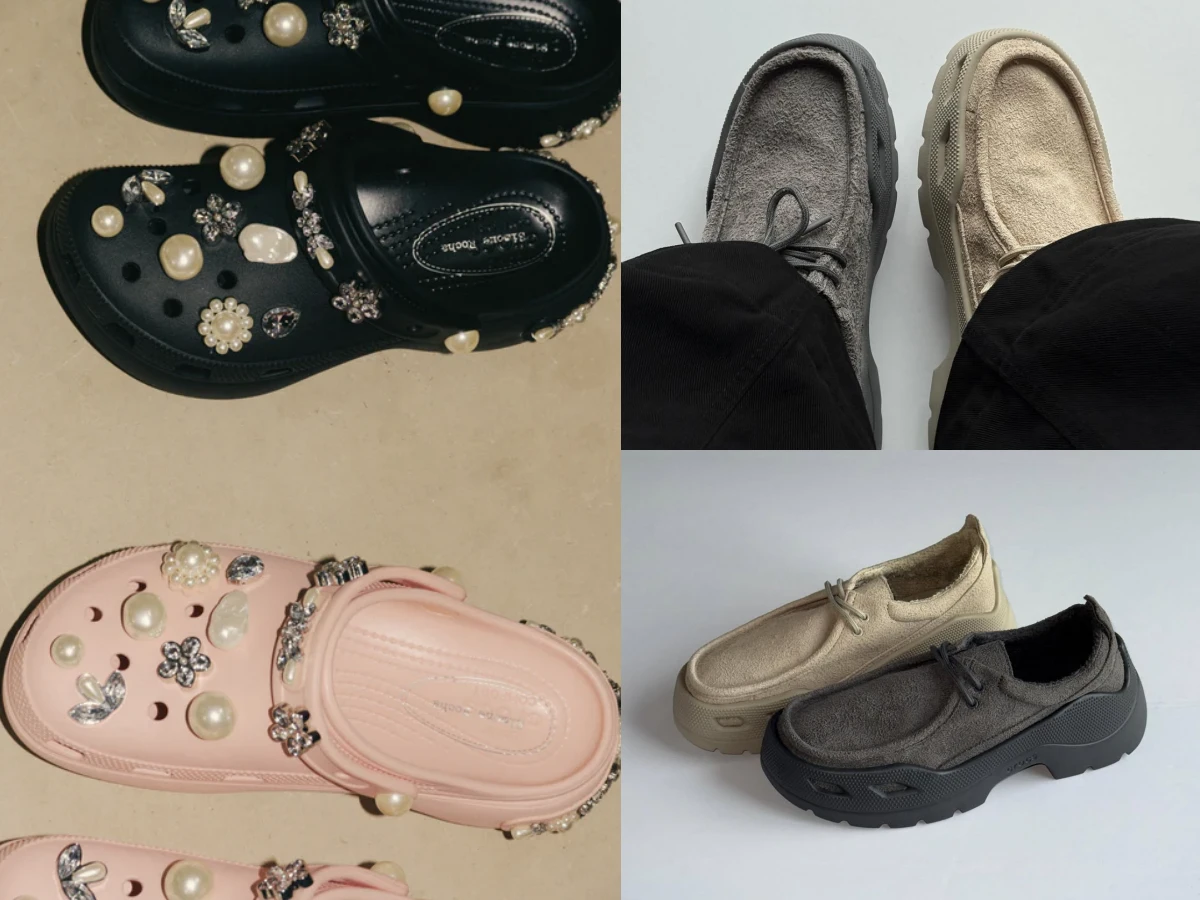 CROCS麂皮樂福鞋、Simone Rocha x Crocs 聯名