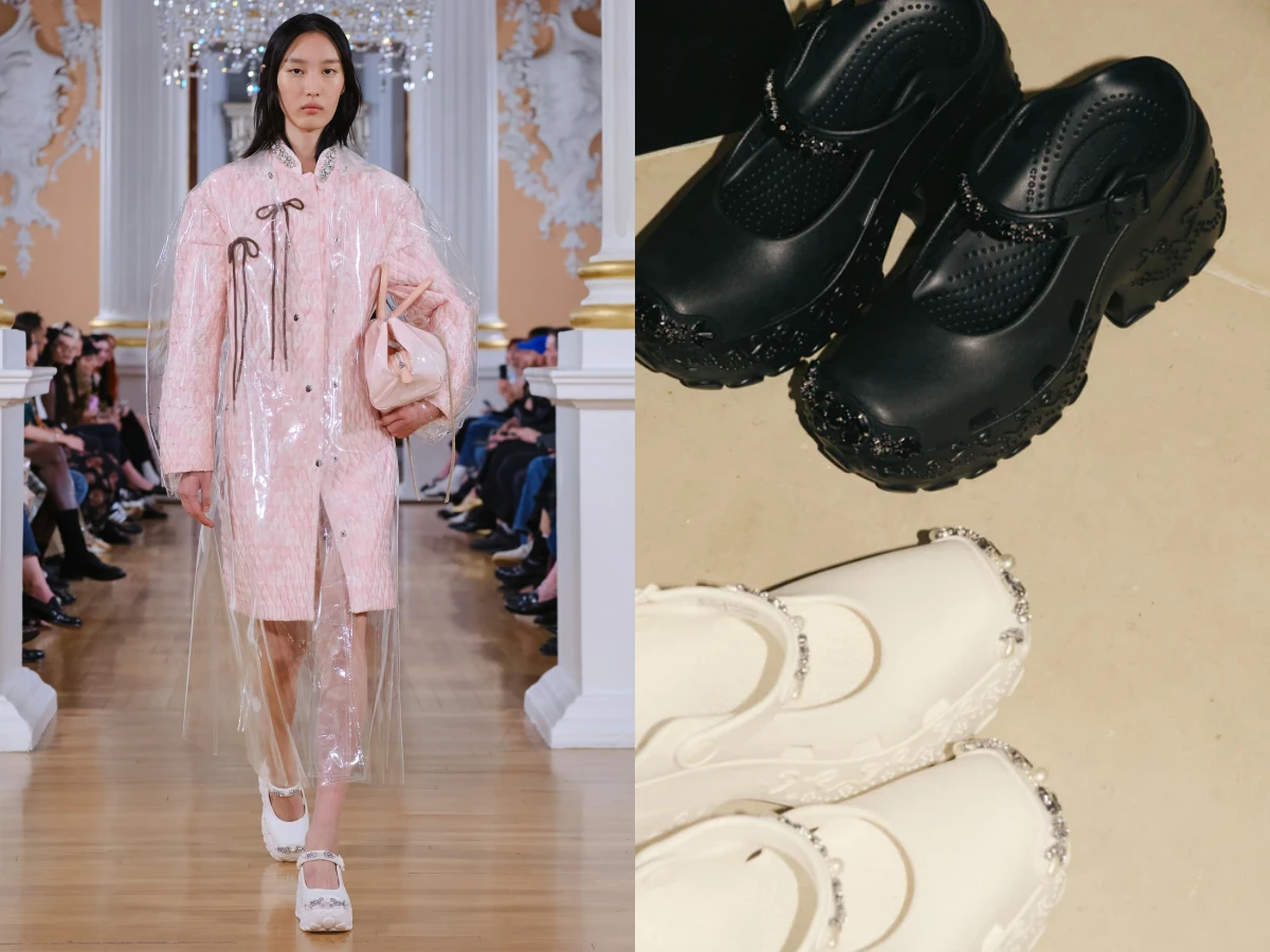 CROCS麂皮樂福鞋、Simone Rocha x Crocs 聯名