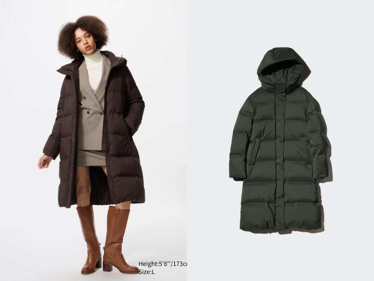 UNIQLO 無縫羽絨長大衣，NT.5,490