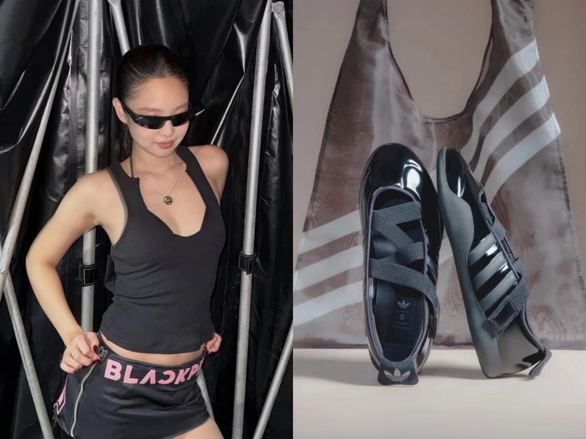 Jennie曬超狂三方聯名「愛迪達薄底鞋」設計師、陳冠希都轉發！私服這雙麵包鞋根本是天冷必備！