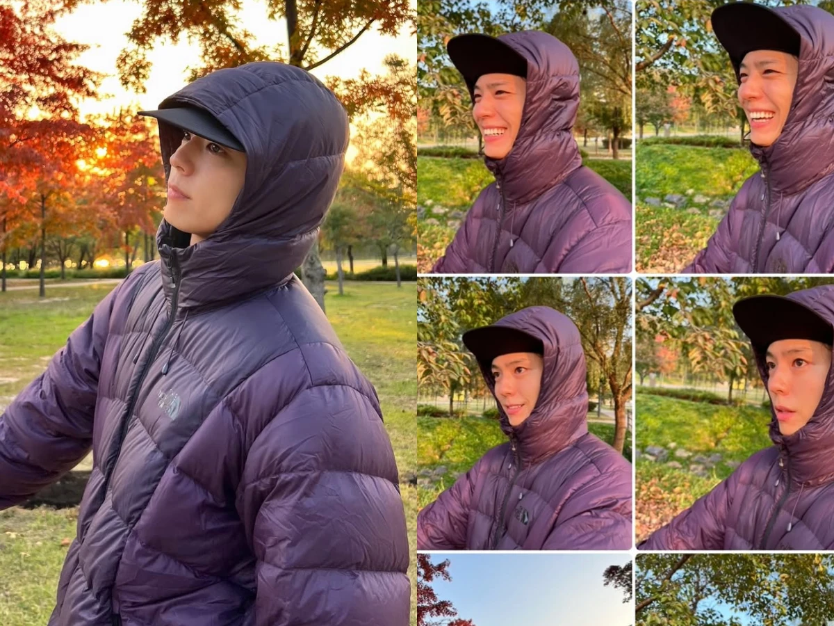 朴寶劍穿紫色外套意外撞衫婆媽最愛外套