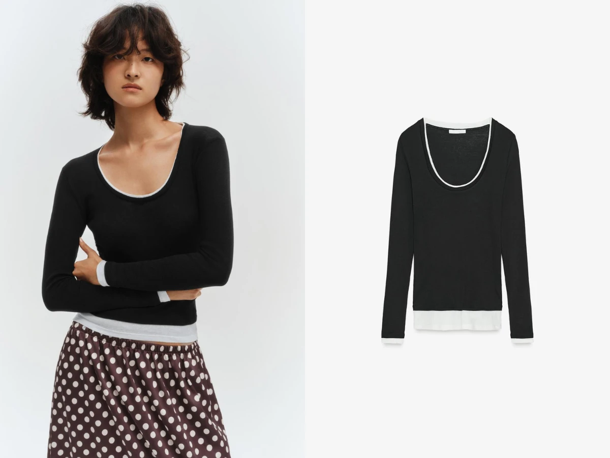 雙層效果 T 恤，NT.890&rarr;NT.534