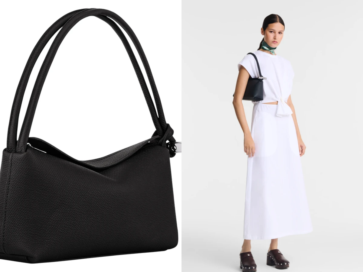 Longchamp經典推薦6. Longchamp Le Roseau 肩揹袋 M