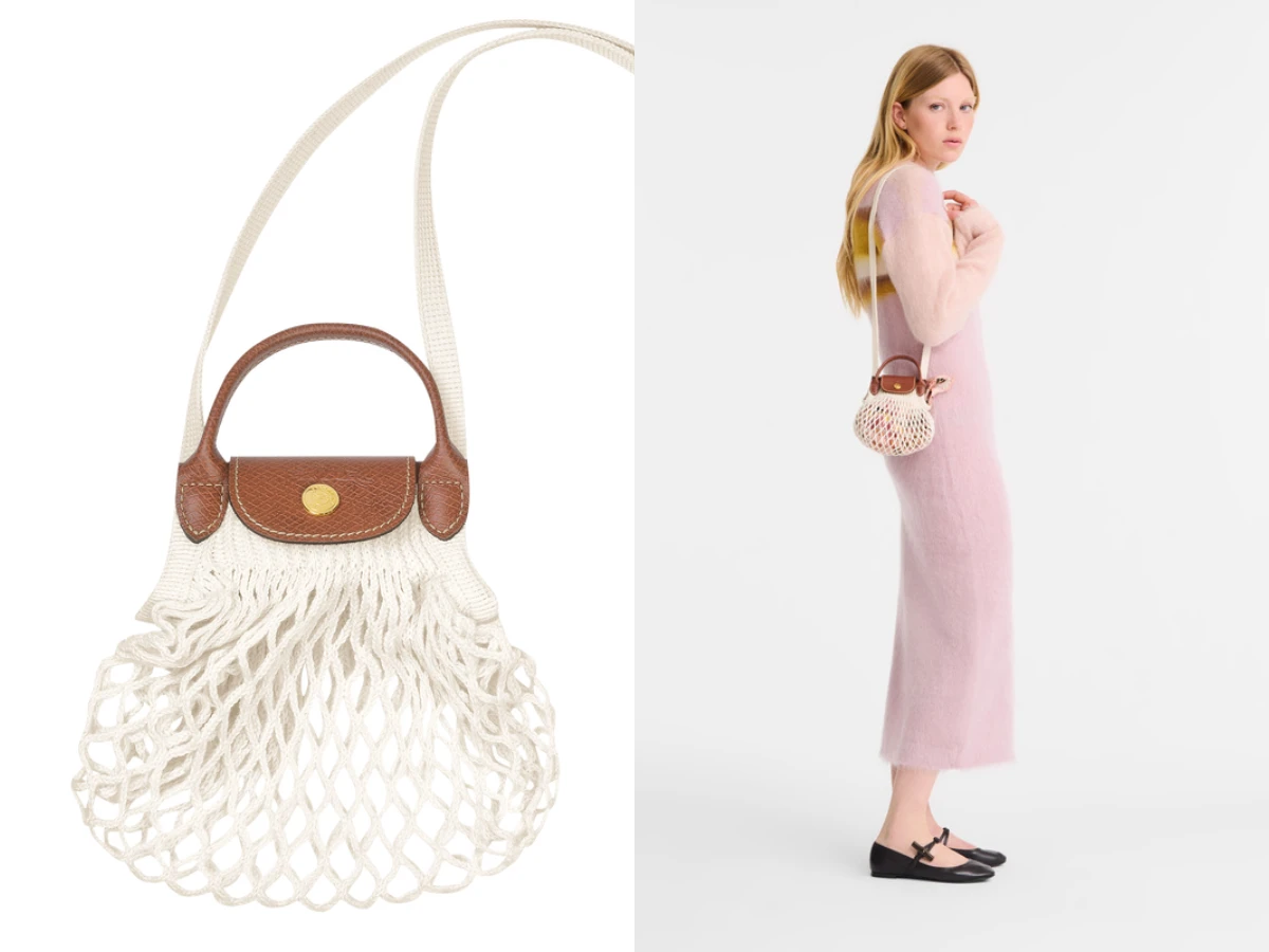 Longchamp經典推薦5. Longchamp Le Pliage Filet 斜揹袋