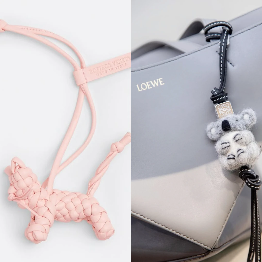 精品包掛飾可愛度爆擊！LV 水豚、LOEWE 無尾熊必收款，走在路上回頭率激升