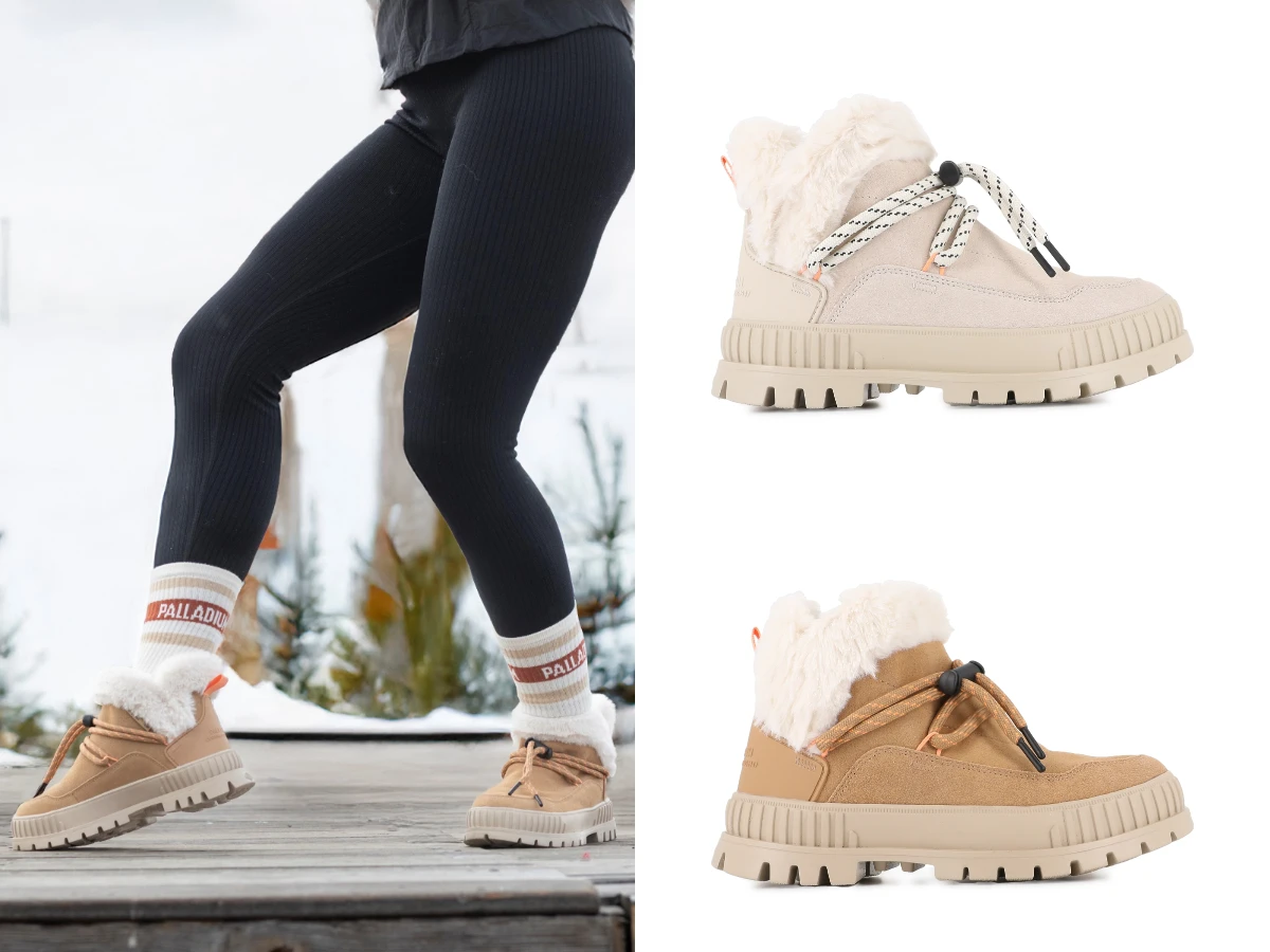 PALLADIUM PALLASHOCK LO HIVER巧克力雪靴，NT.2,980