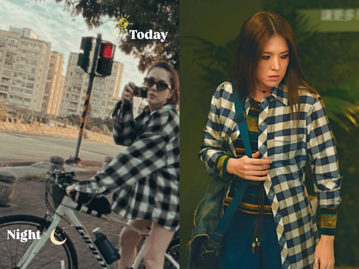 法蘭絨襯衫穿搭女生