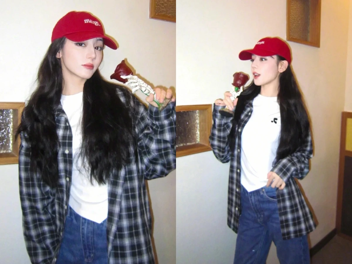 法蘭絨襯衫穿搭女生