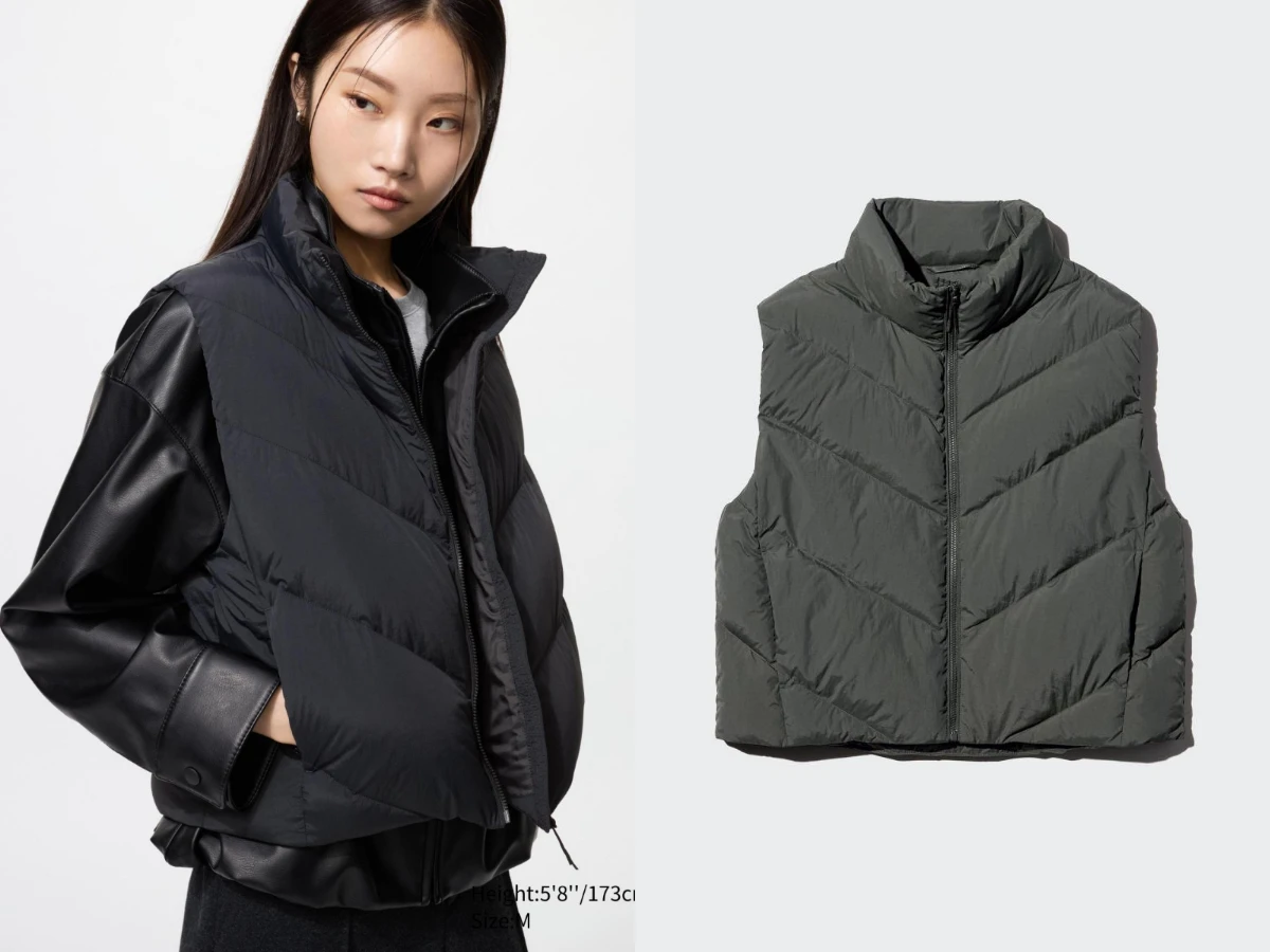 UNIQLO PUFFTECH輕暖科技短版背心，NT.1,490