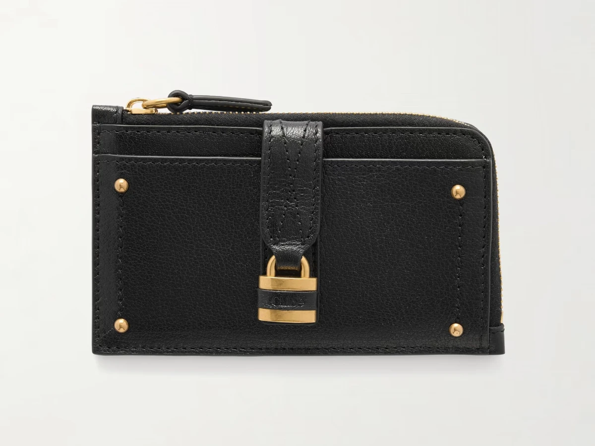 CHLO&Eacute; Paddington embellished leather cardholder，US.530，約NT.16,617。