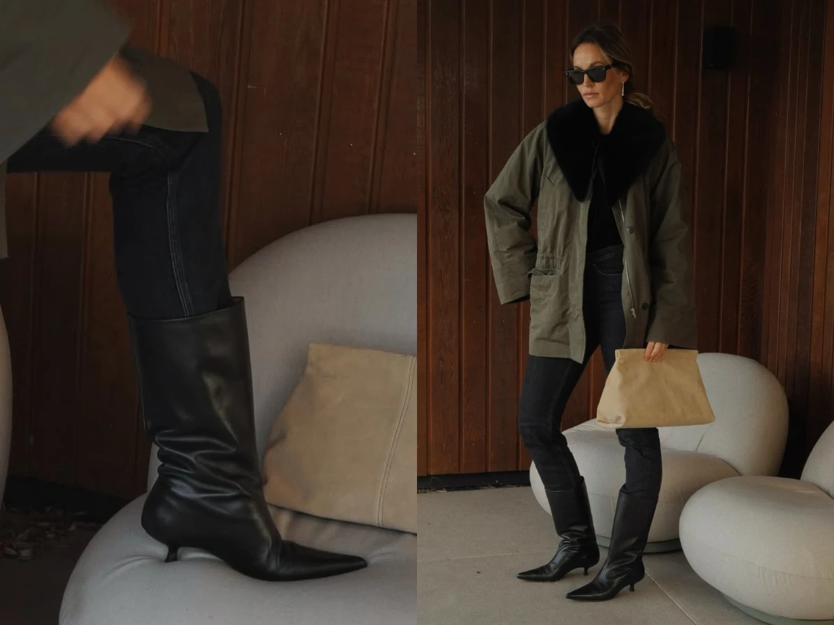 牛仔褲X靴子 穿搭