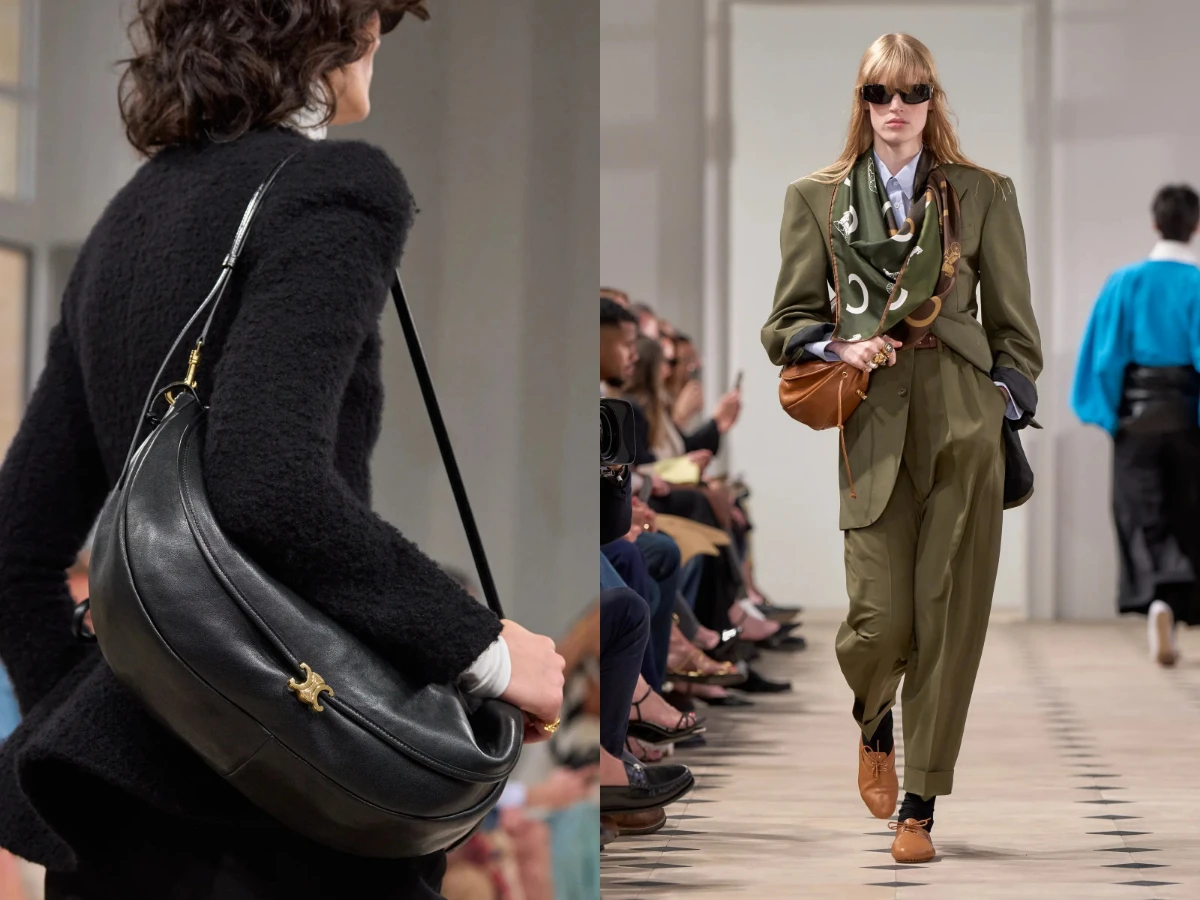 CELINE SOFT TRIOMPHE HALFMOON