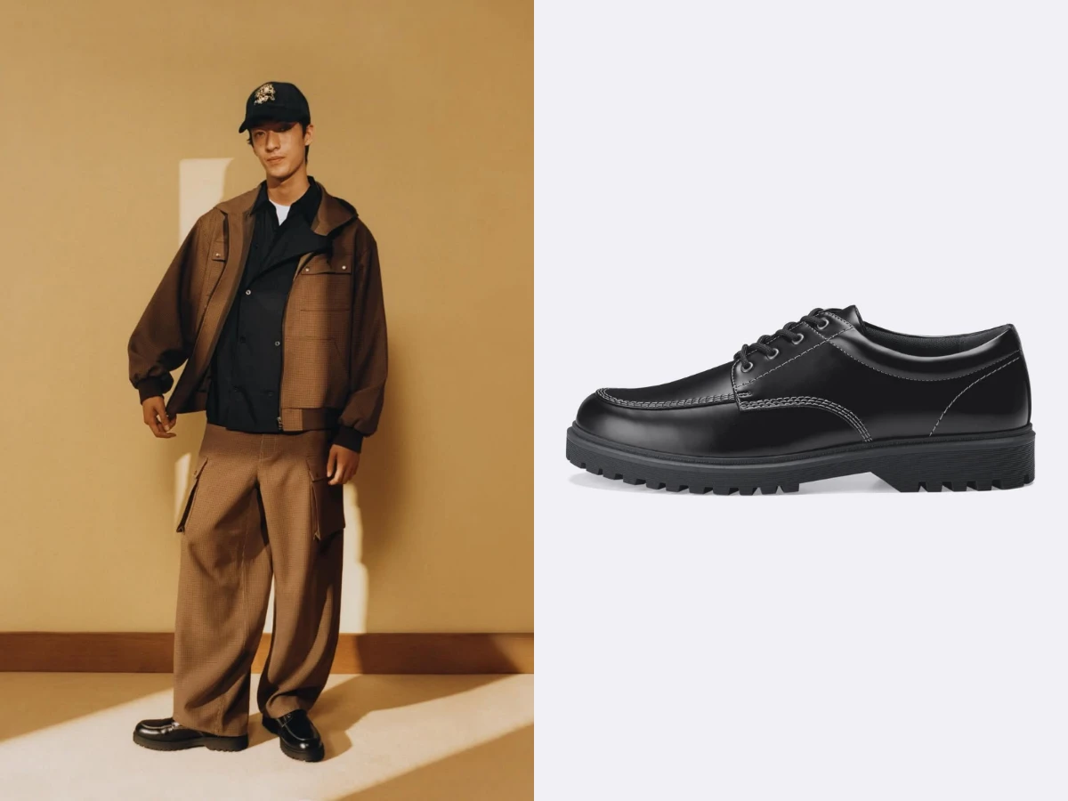 GU 繫帶皮鞋，NT.990