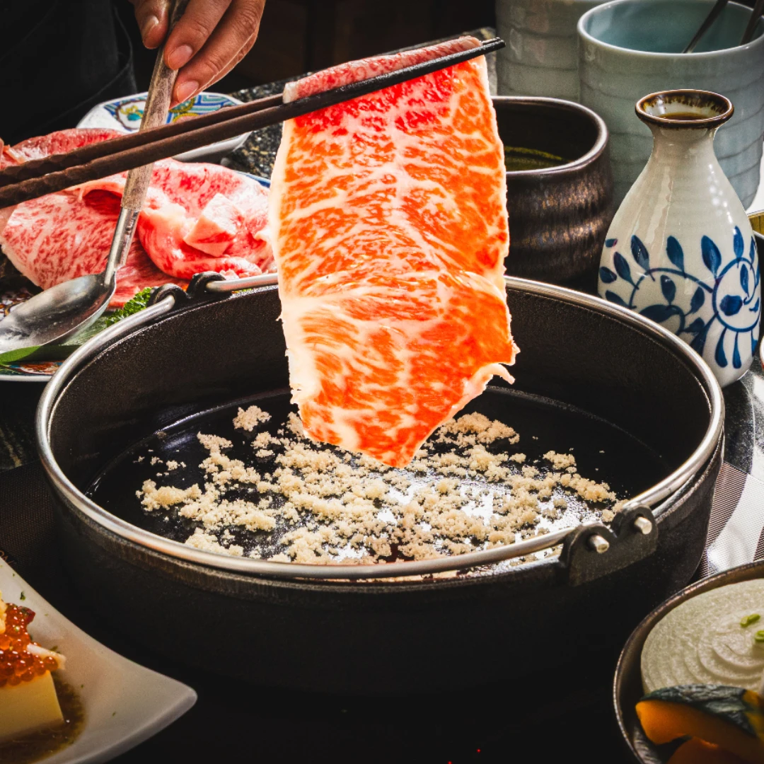 台北壽喜燒推薦「橋山壽喜燒」預約要等3個月!關東關西雙吃+頂級A5和牛超豪華