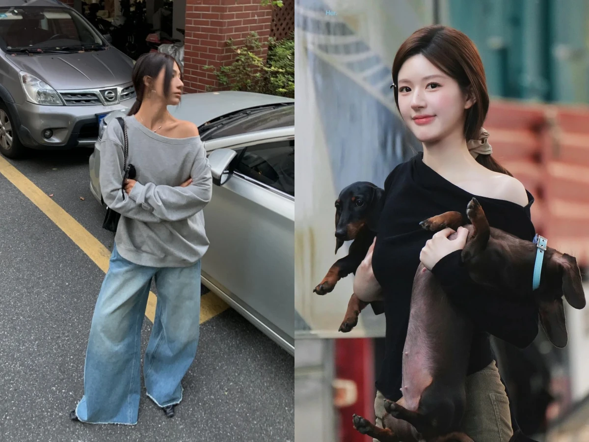 露肩上衣穿搭技巧