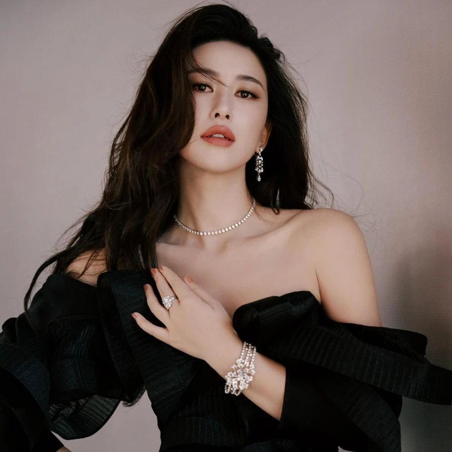 Photo shared by Zhu Zhu on October 23, 2025 tagging @toni_maticevski, @cartier, and @maticevski_online. May be an image of one or more people, hair, makeup and text.