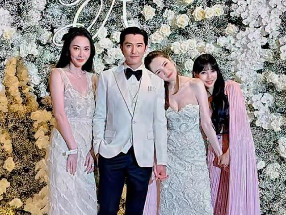 王力宏前妻李靚蕾出席閨蜜許瑋甯與邱澤婚禮