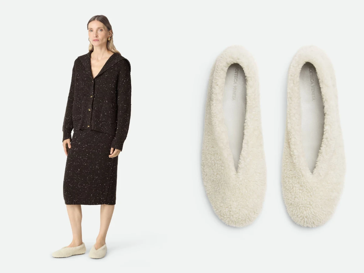 BOTTEGA VENETA Rosa Ballerina，NT.36,900。