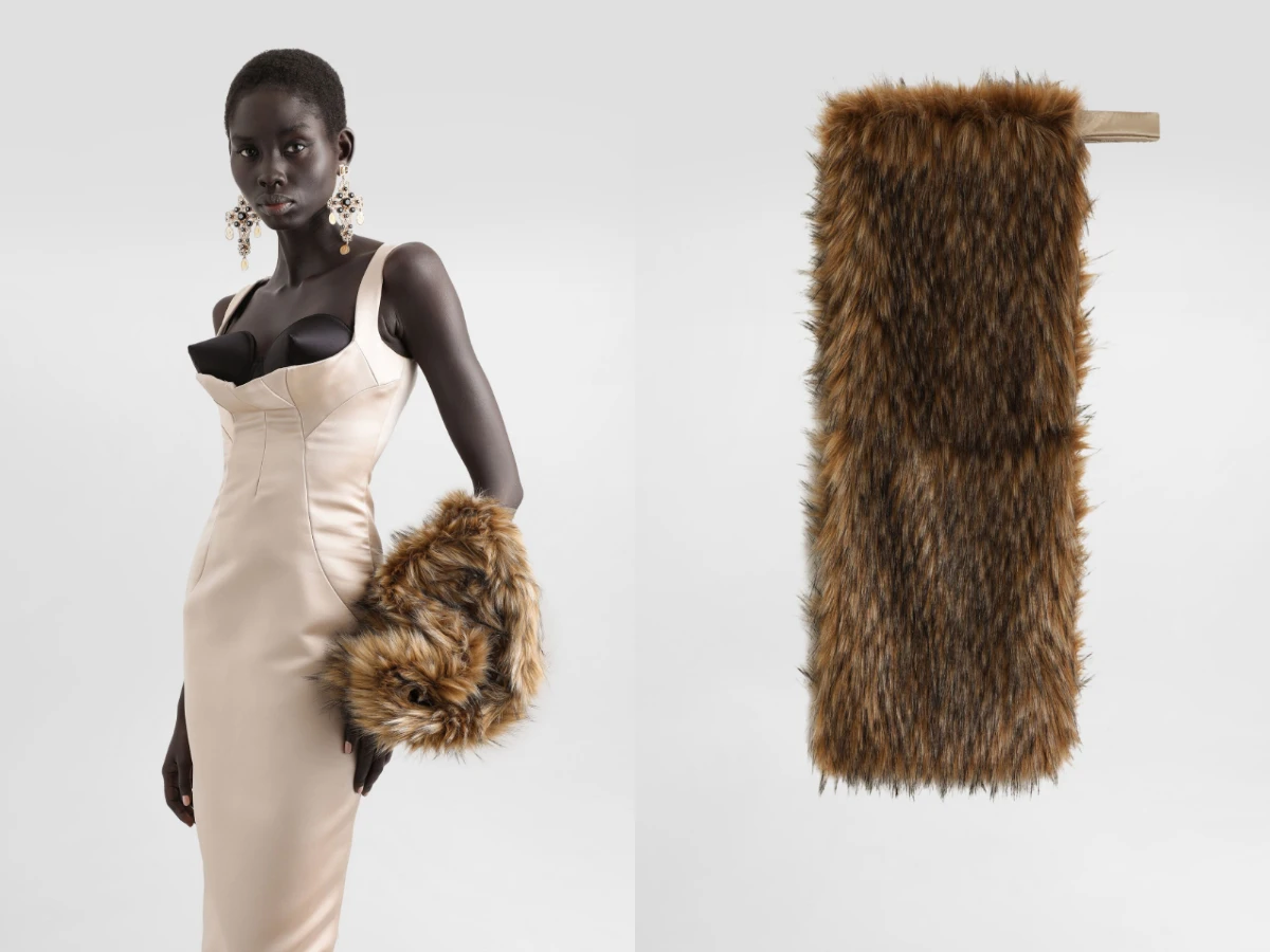 Dolce & Gabbana Faux fur muff，EU.1,540，約NT.56,203