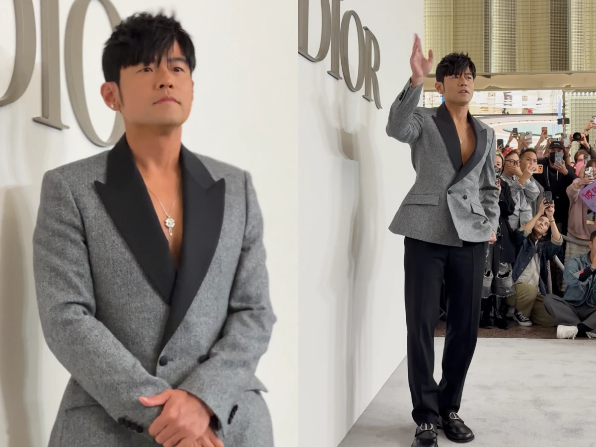 周杰倫大秀胸肌現身Dior台北101旗艦店、Dior