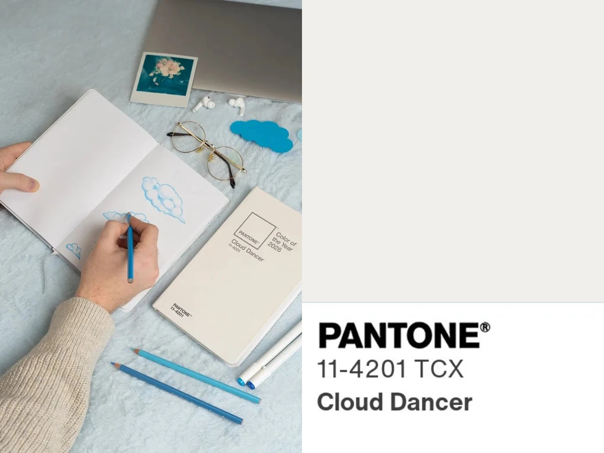Pantone 2026年度代表色：Cloud Dancer雲上舞白