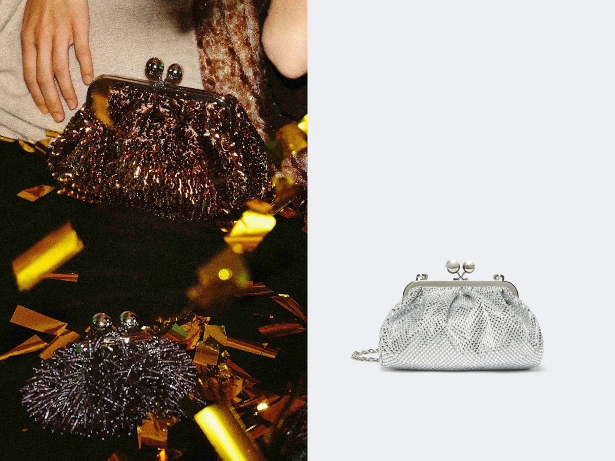 Weekend Max Mara 緞面鑽飾點心包，NT.11,000