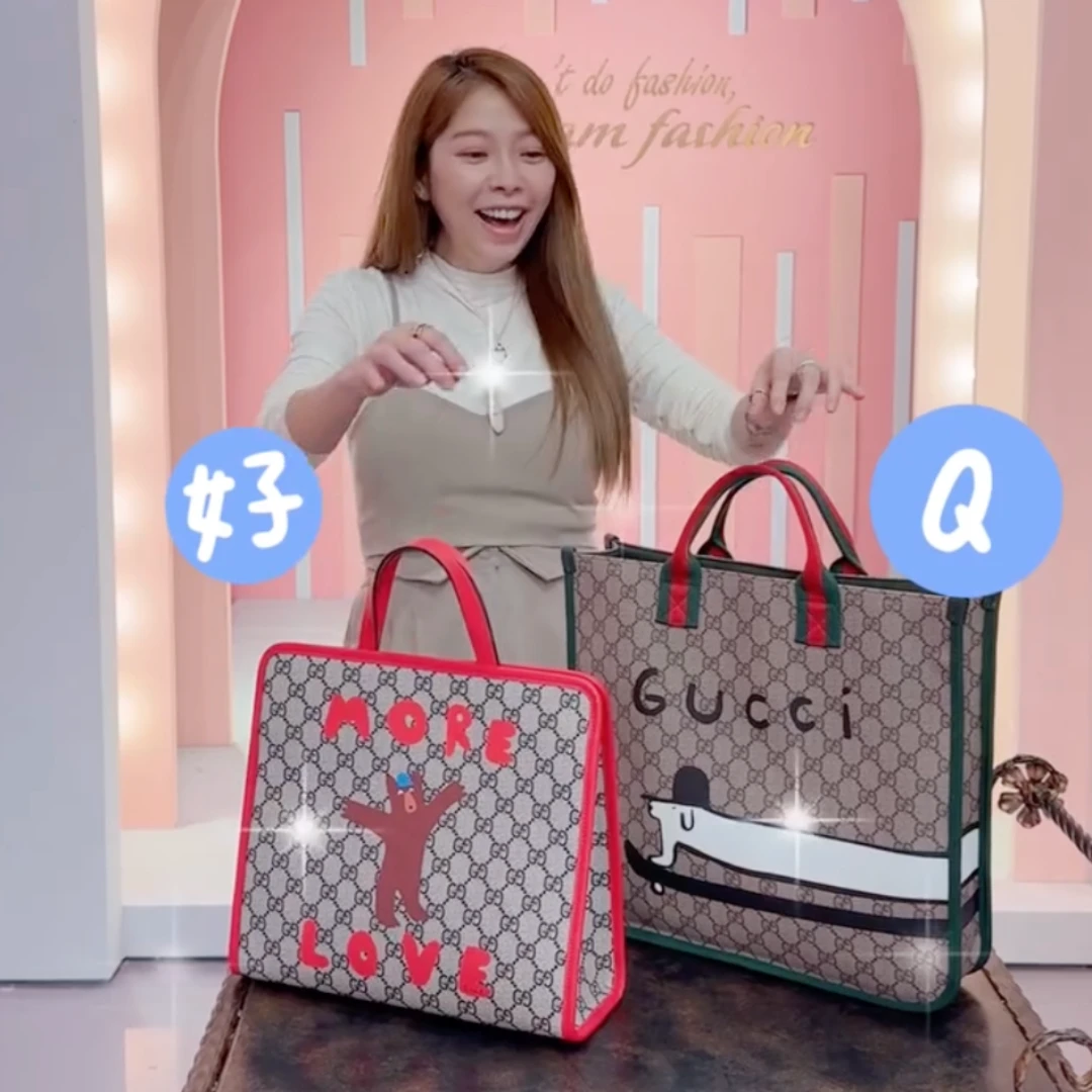 Mei超萌Gucci印花托特包「這區」才買得到！價格甜、藝術家搶聯名，藍心湄也愛用